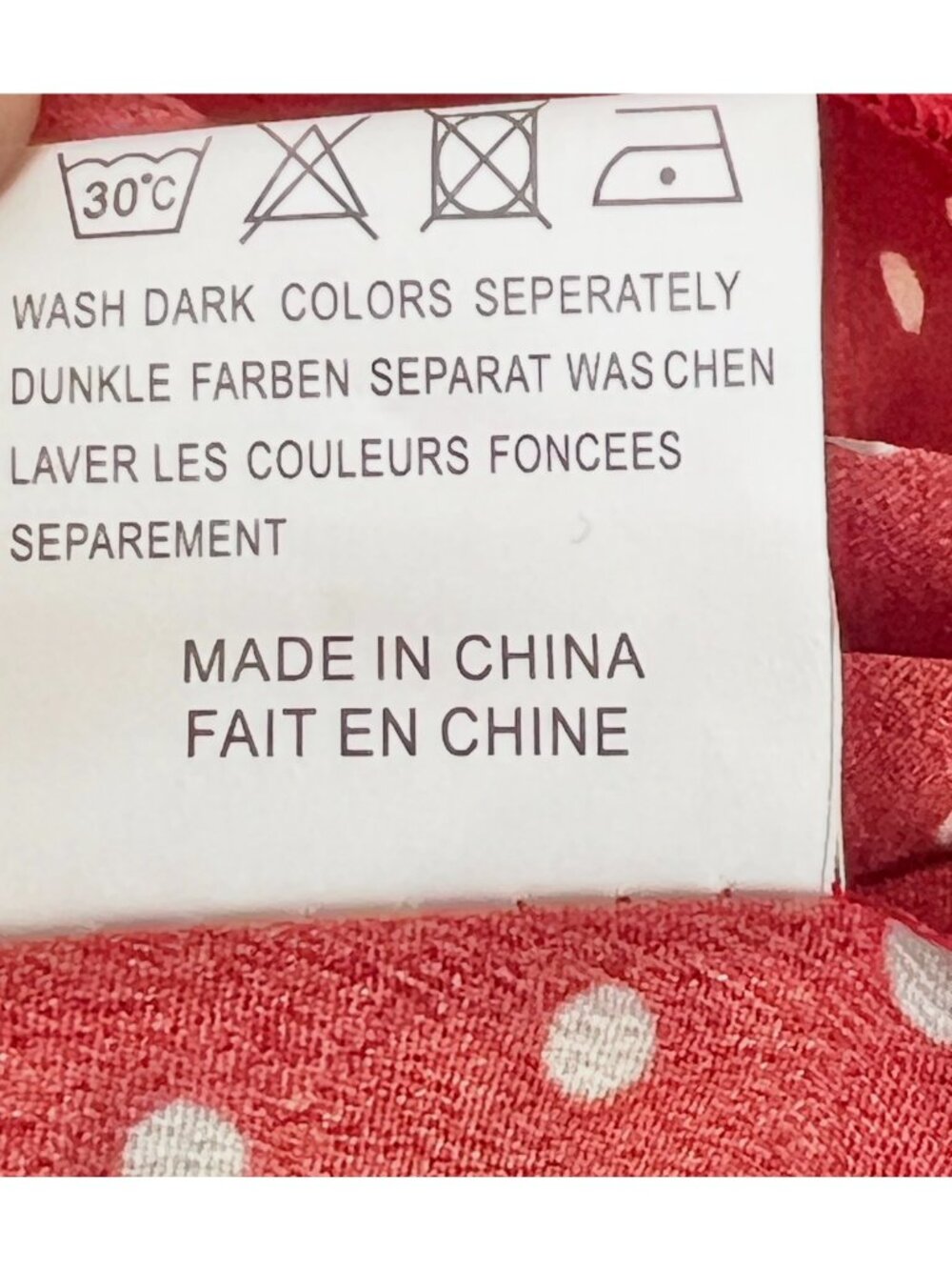 Naggoo Red & White Polka Dot Pleated Skirt Or Strapless Dress Cotton Blend XL Ne - Picture 13 of 13